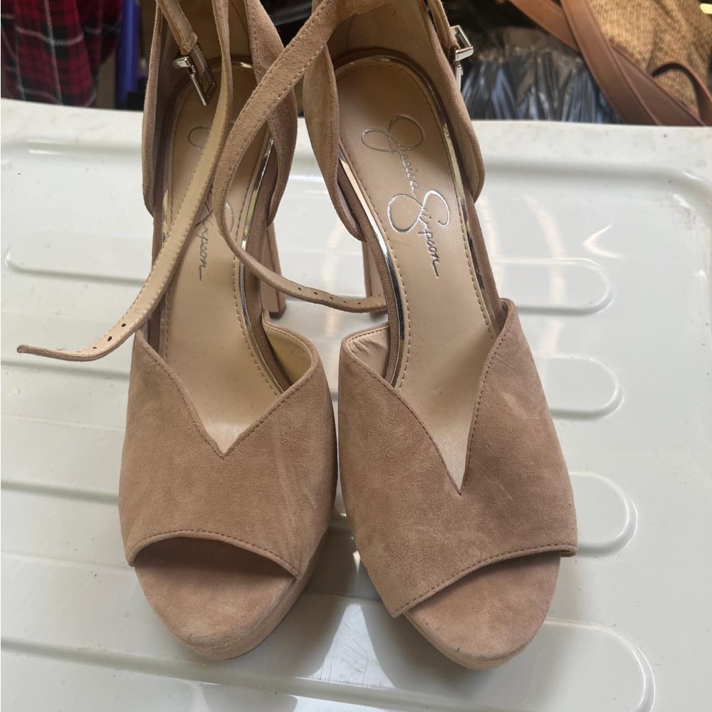 Jessica Simpson Tan Suede Heels